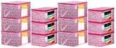 Kuber Industries Leaf Design Non Woven 6 Pieces Saree Cover and 6 Pieces Underbed Storage Bag, Cloth Organizer for Storage, Blanket Cover Combo Set (Pink) -CTKTC038666